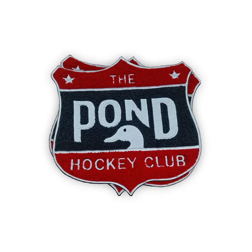 the pond hockey club chenille patch