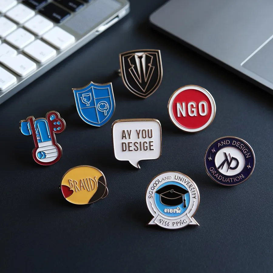 Different types of enamel lapel pins