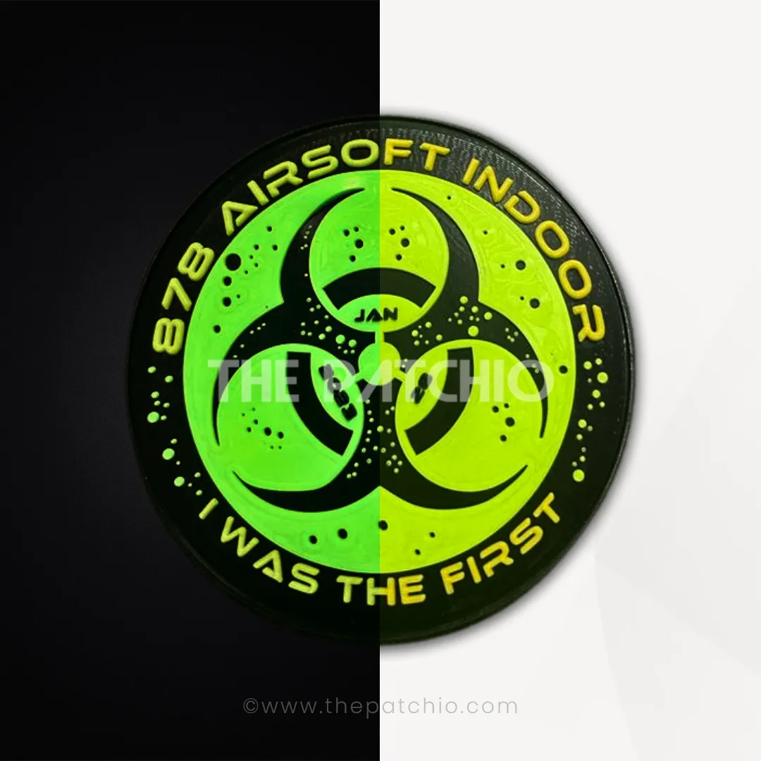 Airsoft Team Rounded Glow Patch